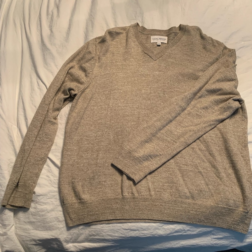 Beige lucky brand light sweater